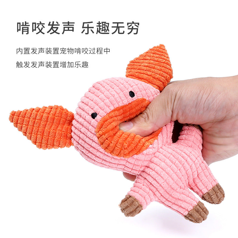 Amazon explosion pet toy plush rabbit cattle big elephant a variety of cute dog cat cats toy factory direct sales